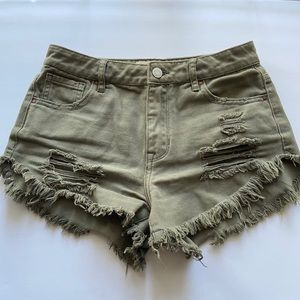 SOLD || Pacsun High Waisted Denim Shorts